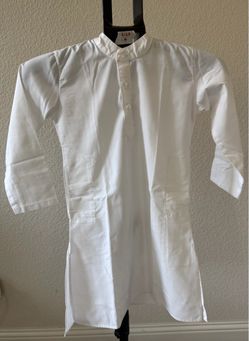 Customized Plain White Cotton Kurtas (available in 4 different sizes ) for Boys/Kids