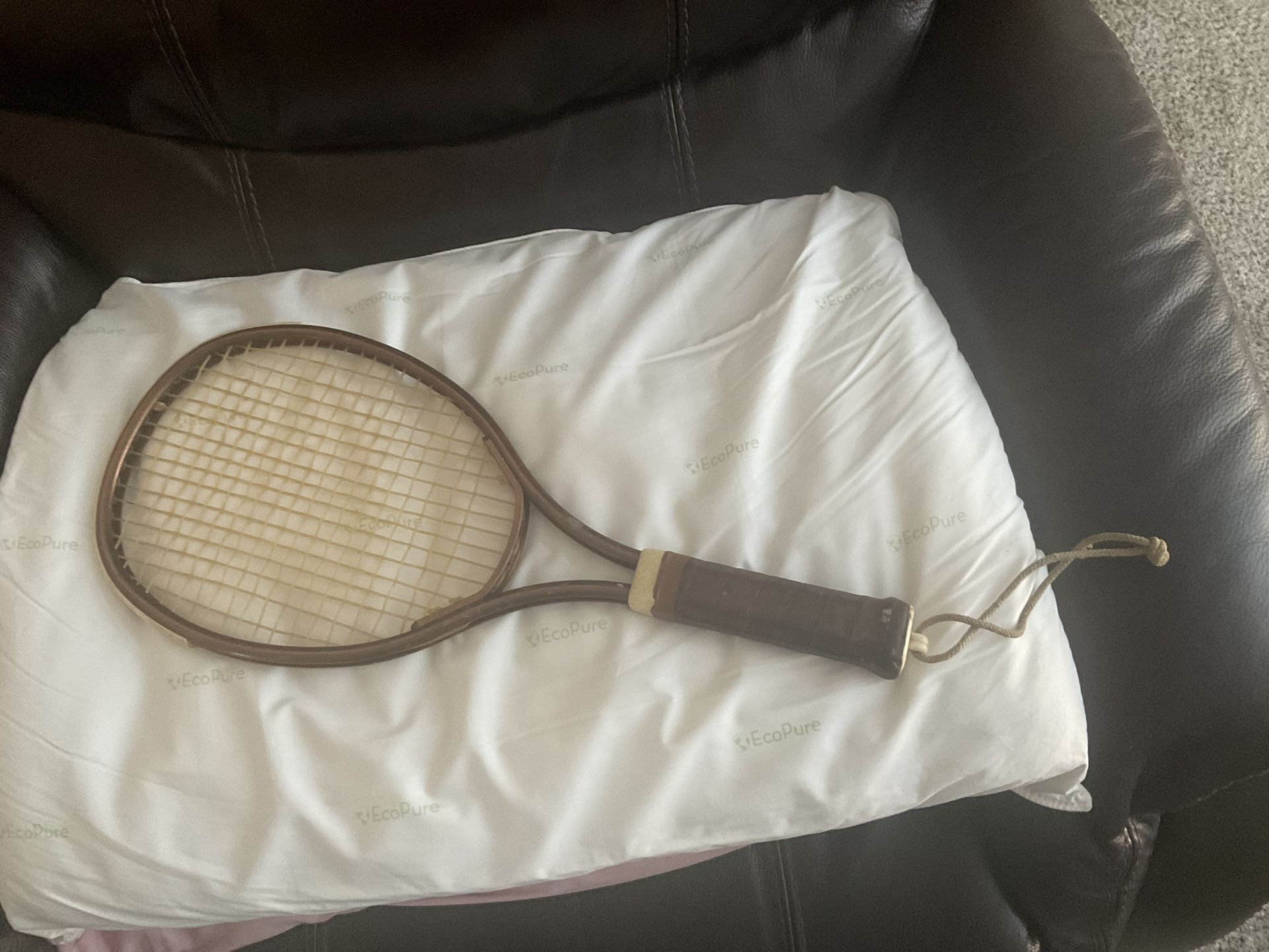 Vintage Wooden Tennis Racket or Pickleball Racket