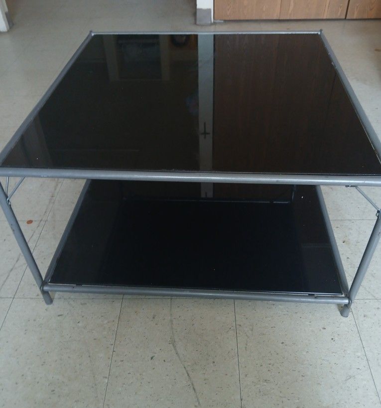 Black Glass Table