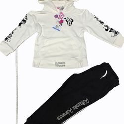 Disney Mini Mouse Girls Hoodie Set New