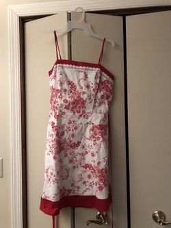 Red/White floral sundress