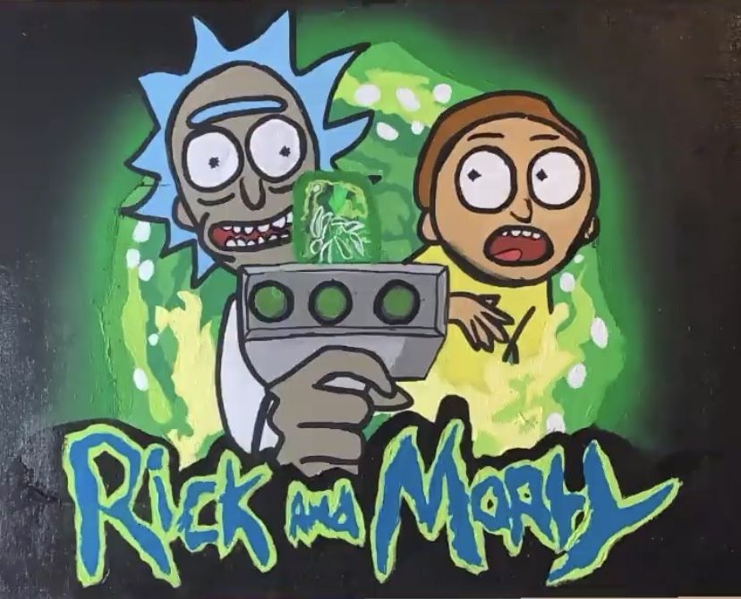 Rick And Morty Painting