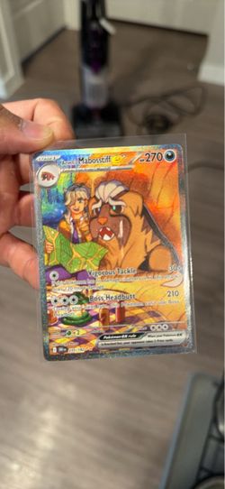Destined Rivals Arven's Mabosstiff ex Full Art Pokémon Card 235/182