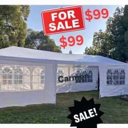 10x30' Wedding Party Canopy Tent Outdoor Gazebo with 8 Removable Sidewalls