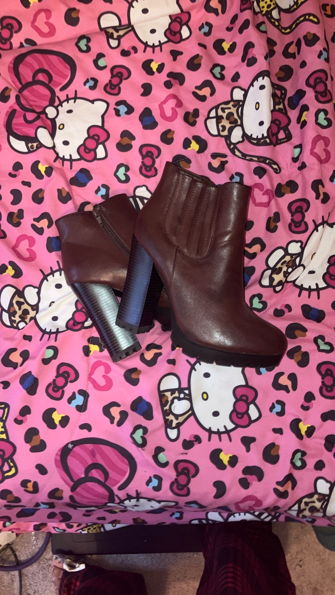 5inch heeled booties