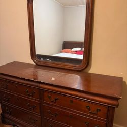 Dresser And Mirror