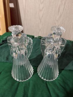 Crystal Angel Candle Holders