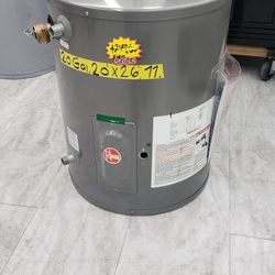 20 Gallons Electric Water Heater 6 Months Warranty Garantia Por Escrito 