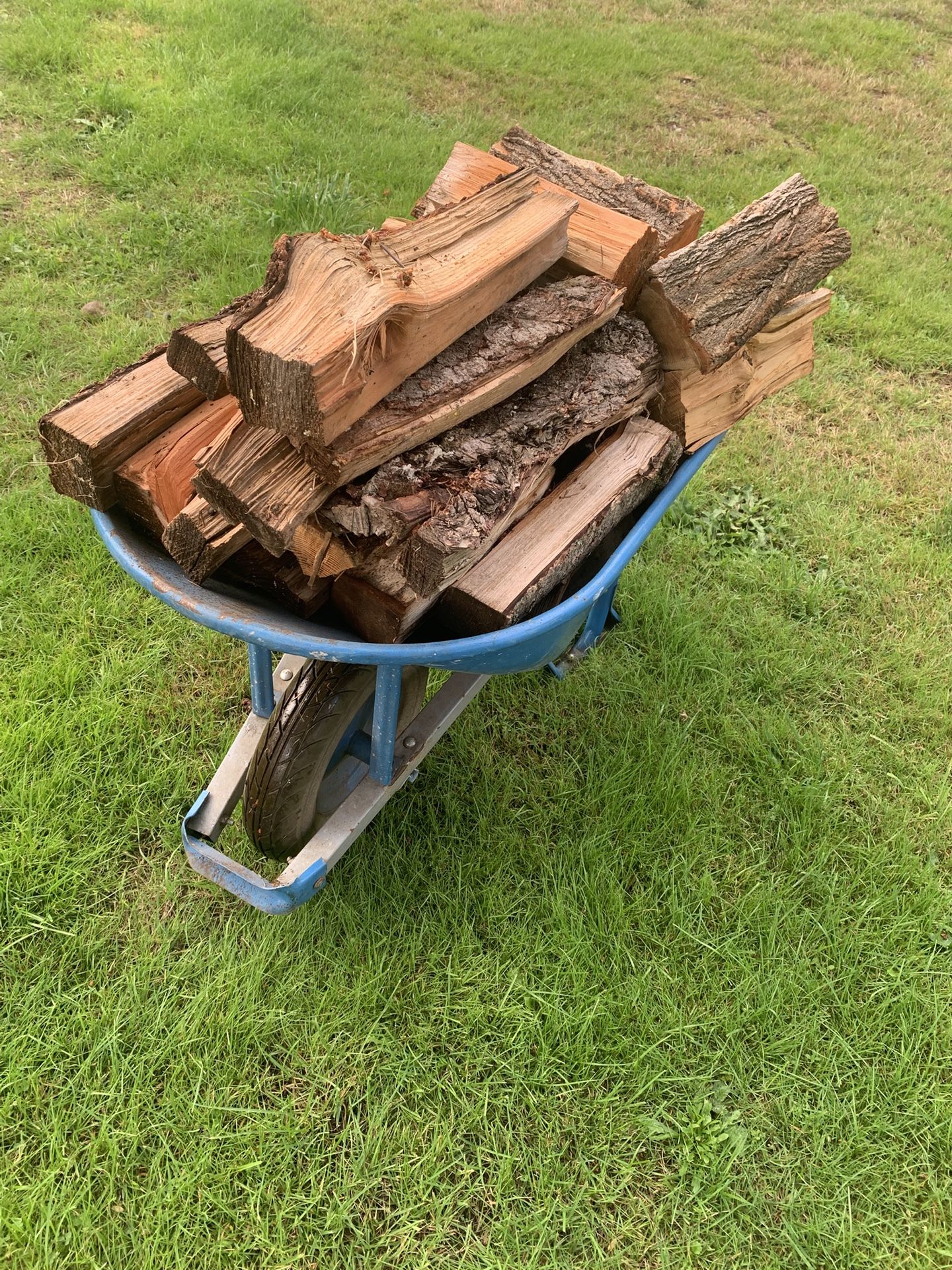 Wheel Barrow Of FireWood