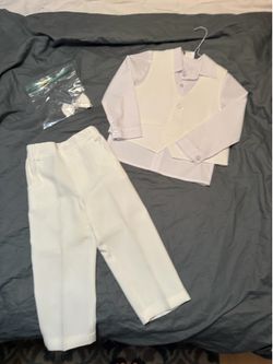 4pcs Boy Christening/baptism outfit set