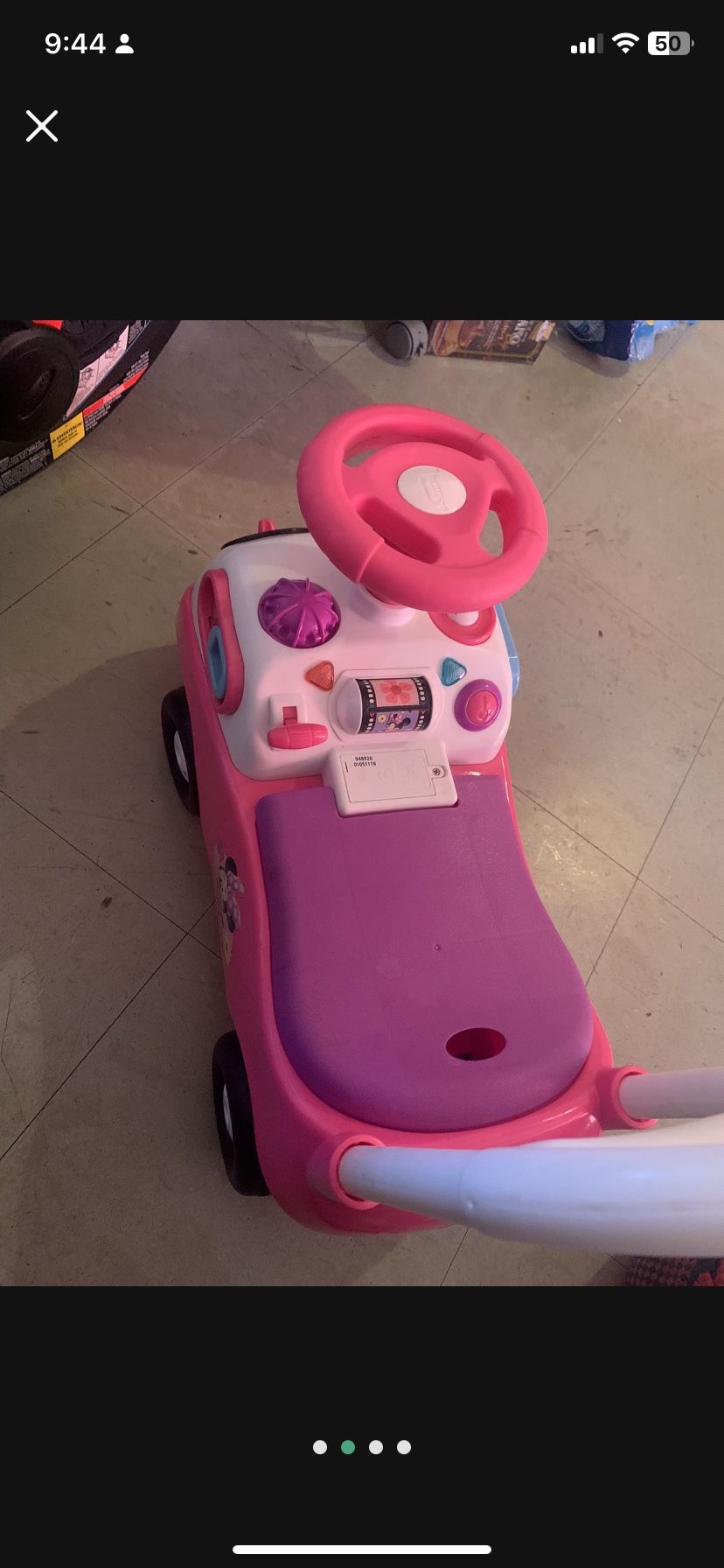 Pink Minnie Mouse Little Car