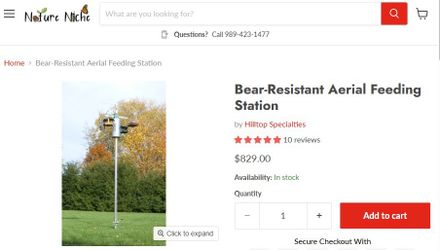 14’ Bear Proof Bird Feeder