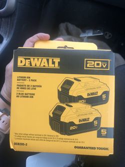 DEWALT 20V 5AH BATTERIES (2 PACK)
