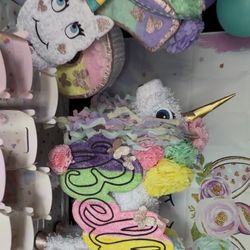 Unicorn Pinata And Number 6