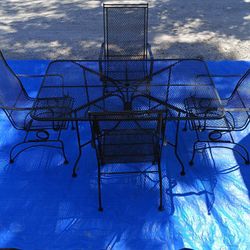 Rocking ~ Wrought Iron Patio Set