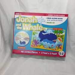 Johna and the whale floor puzzle & cd