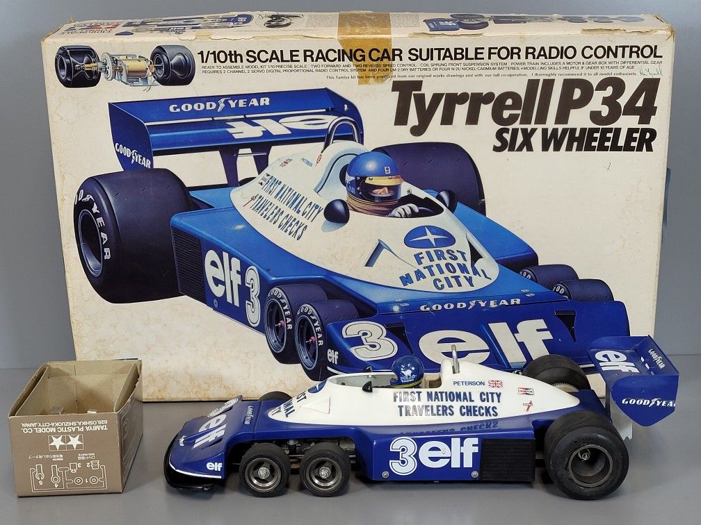Rare Vintage 1978 Tamiya 1/10th Tyrrell P34 elf Six Wheeler with Box RA1003