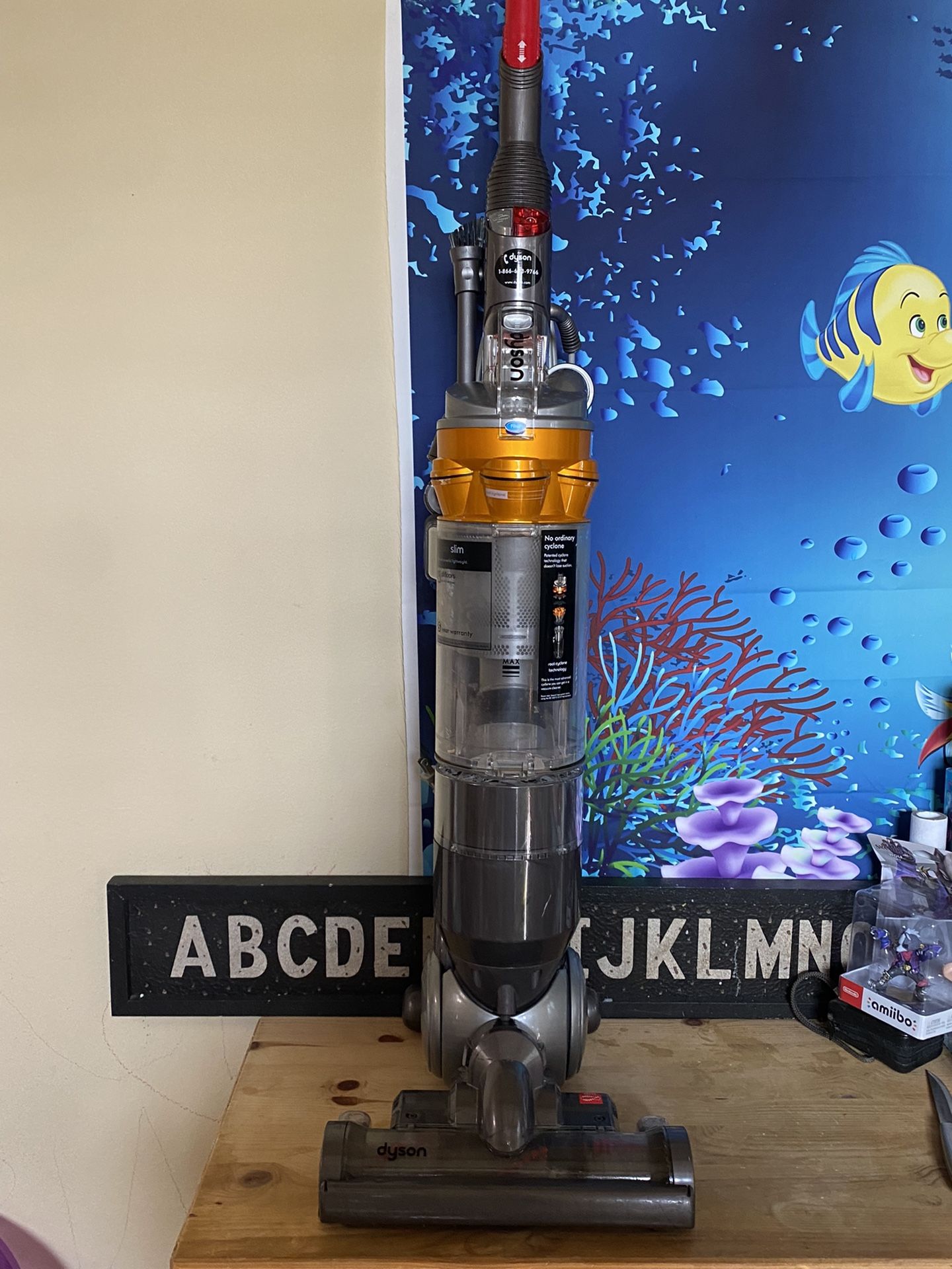 Dyson DC18 Slim All-Floors Corded Cyclone Upright Bagless Vacuum Cleaner Orange