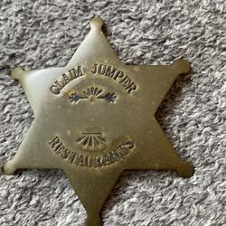 Vintage Claim Jumper Badge