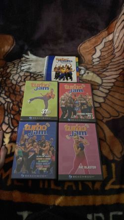 Turbo Jam guidebook and 4 dvds