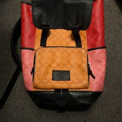 Coach Multi Color Backpack 