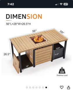 Outdoor Gas Fir “coffee Table” 