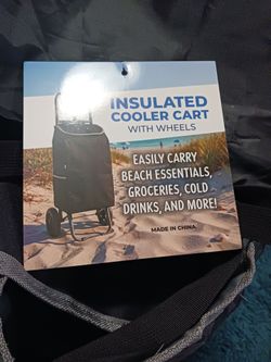 When you insulated cooler cart with wheels perfect for the beach