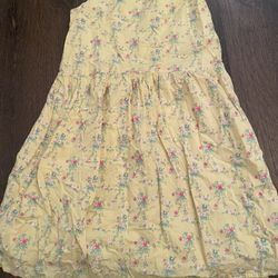 Girls Yellow Flower Dress Size XL Or 14/16 By Gap #18