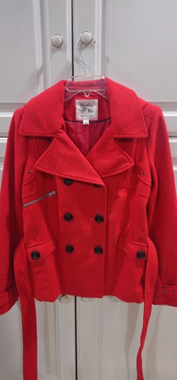 Maralyn & Me Belted Wool Trench Coat