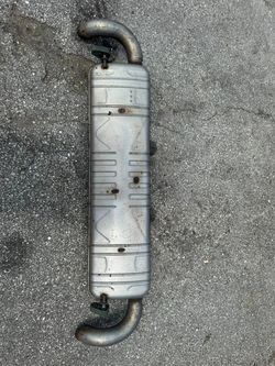13-14 MERCEDES BENZ GL450 X166 4.7L GAS REAR EXHAUST PIPE MUFFLER OEM