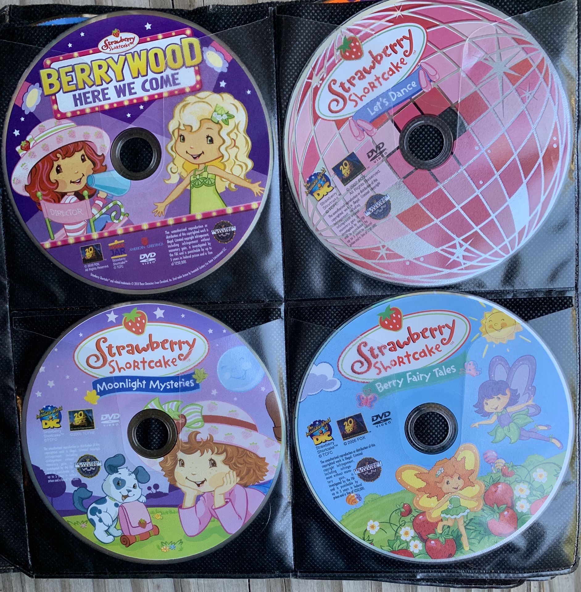 7 STRAWBERRY SHORTCAKE DVD MOVIES! Selling as a group~ READ BELOW FOR MORE SAVINGS!!