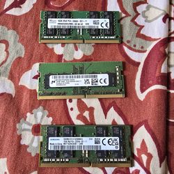 RAM Memory for laptop Pc4, pc3 4gb, 16GB,  32GB