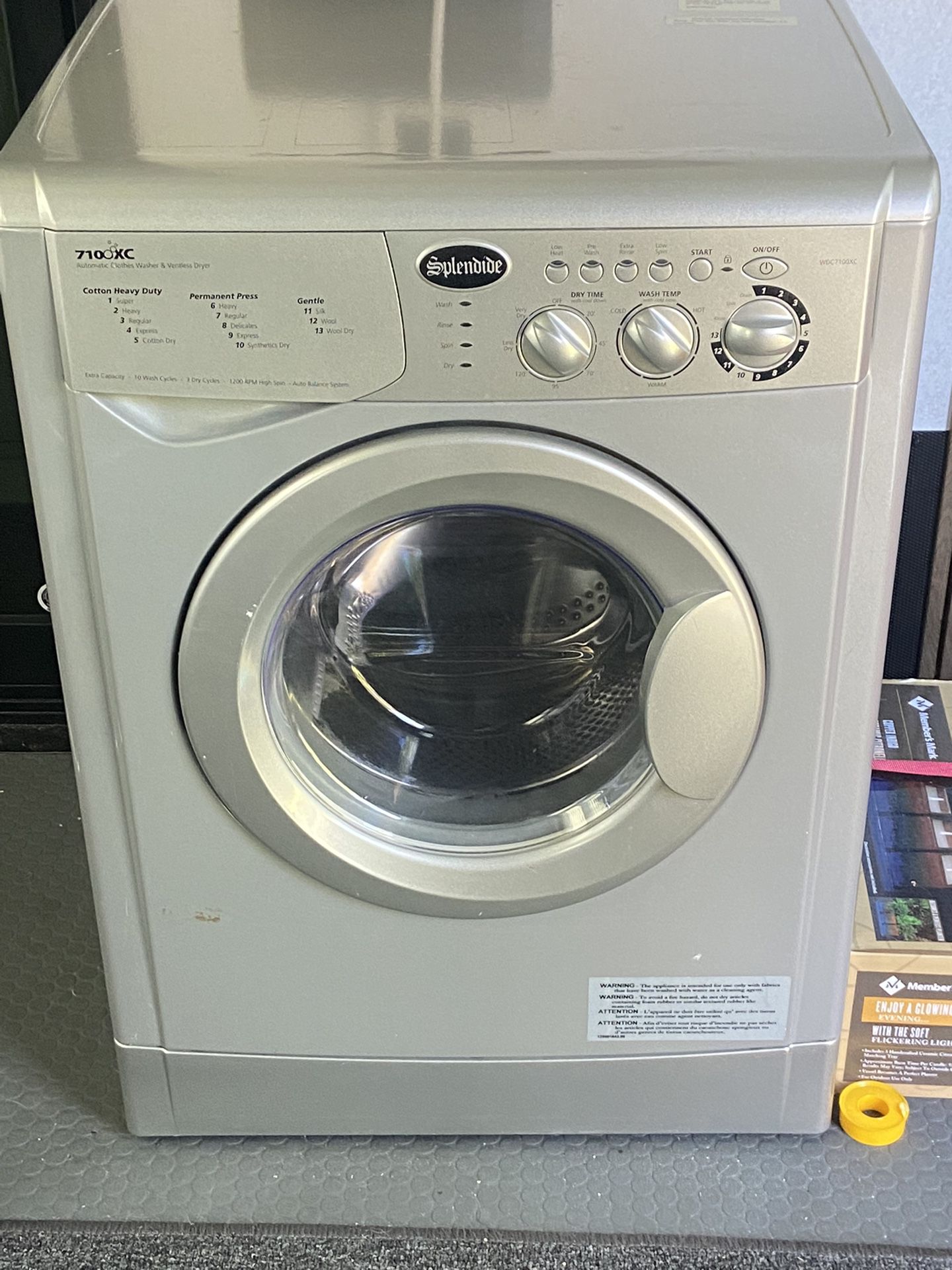 Splendid Ventless Washer /Dryer Combo