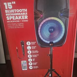 QFX 15" Bluetooth Rechargeable Speaker