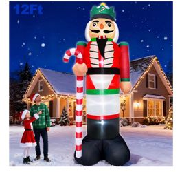 12Ft Inflatable Christmas Nutcracker Yard Decoration