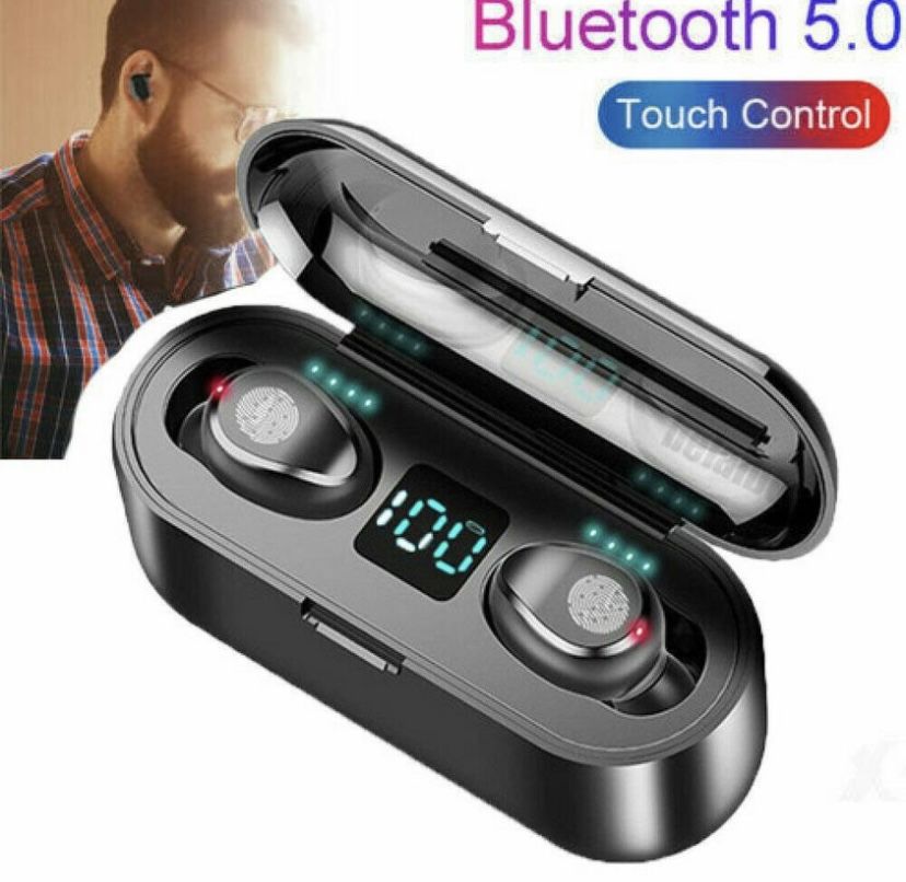 TWS Bluetooth 5.0 Wireless Earbuds Headphone Headset Noise Cancelling Waterproof