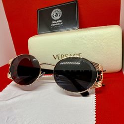Versace Sunglasses Black/Dark Oval
