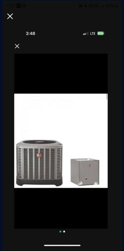 New - Rheem 16 Seer Condenser And Coil Combo