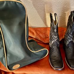Alligator Corral Boots Women Size 7 1/2