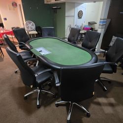 Poker Table And Chairs