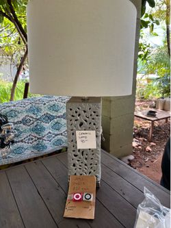 Gray Ceramic Lamp