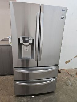 REFRIGERATOR LG STAINLESS STEEL WITH WARRANTY