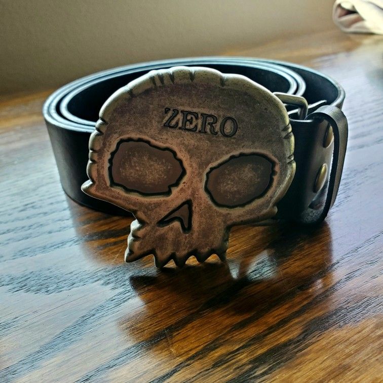 Zero Skate Buckle n Leather belt.