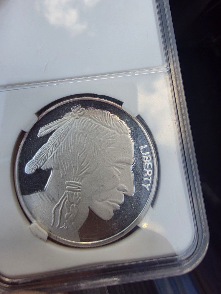 PROOF ONE OUNCE SILVER BUFFALO NICKEL
