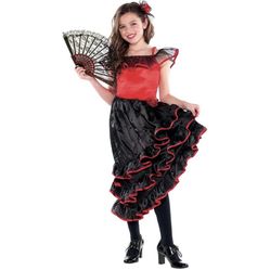 GIRLS "Spanish Dancer"costume Halloween dress up size medium