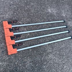 Jorgensen 48in Cabinet Master 1500lb Bar Clamps Clamp (4) Many Other Tools. For Pick Up Fremont Seattle. No Low Ball Offers Please. No Trades 