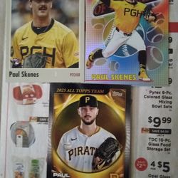 4 , Topps Paul Skenes baseball cards.