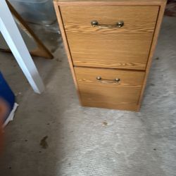 Wooden File Cabinet