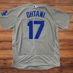 Dodgers Ohtani Jersey Grey Stitched (New With Tags) (Small to 3XL) 