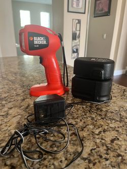 Black & Decker rechargeable, flashlight with battery, charging base and AC adapter tested and working perfectly